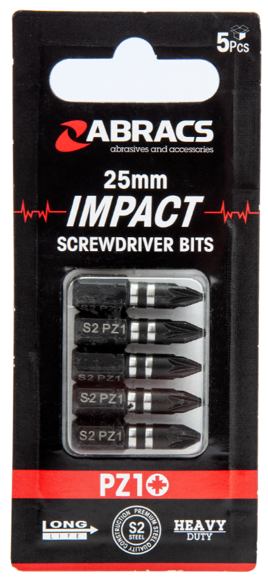 Abracs Impact Schroefbit 25mm - PZ2 (5st)