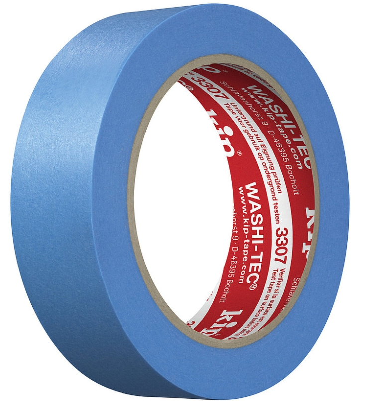 Kip 3307 FineLine tape Washi-Tec 30mm X 50m (Buiten - Blauw)