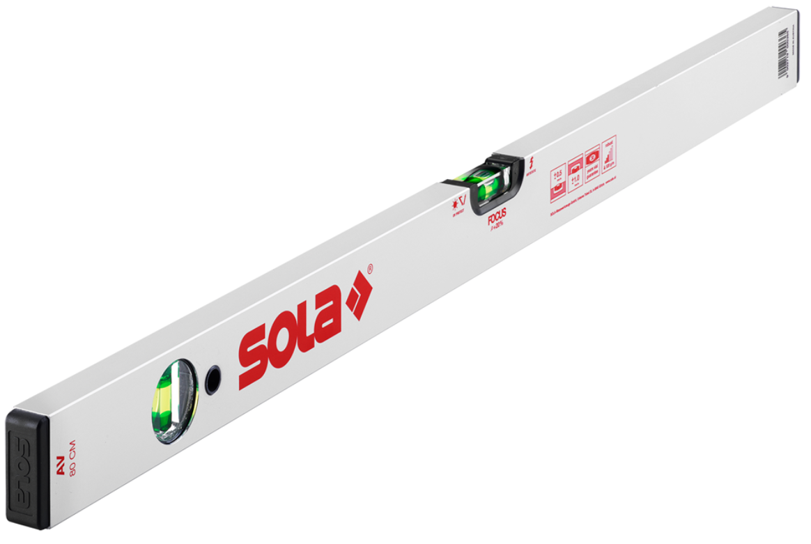 Sola Blokwaterpas AV 30 Zilver - 30cm