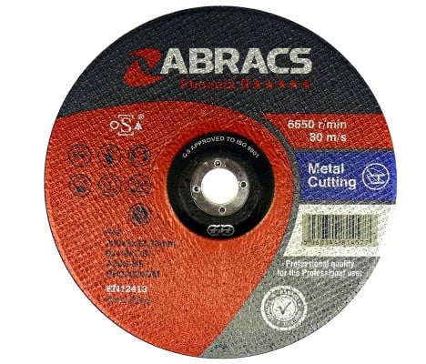 Abracs Phoenix II Slijpschijf Flat Metal 115 x 3 x 22mm