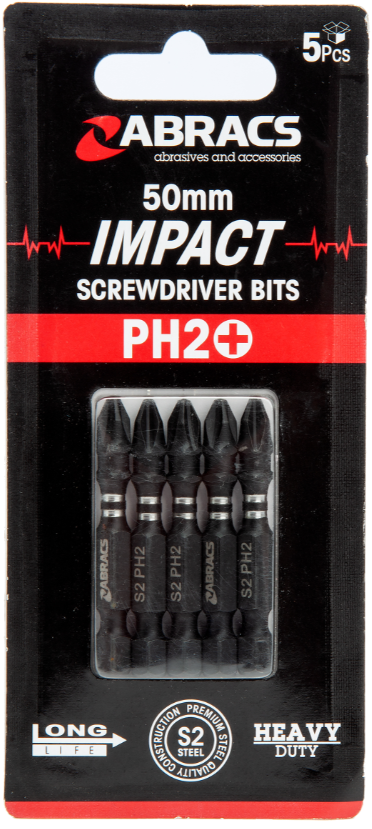 Abracs Impact Schroefbit 50mm - PH-2 (5 stuks)