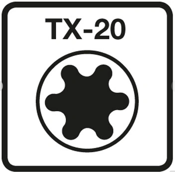 Spaanplaatschroef 4.5x45/30 Verz. PK+snijp TX20 Proftec(200)